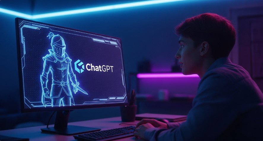 Person using ChatGPT for roleplaying