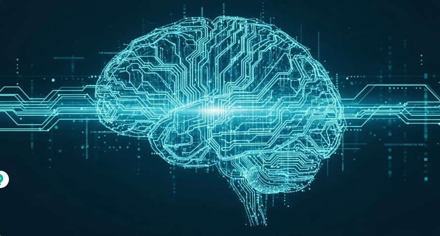 Digital brain made of circuits, representing AI complexity