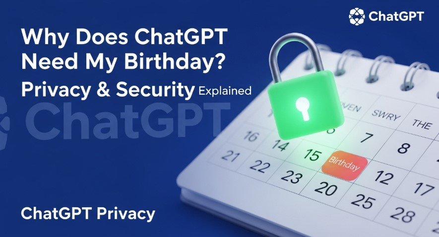 Thumbnail with digital calendar and padlock for ChatGPT privacy post.