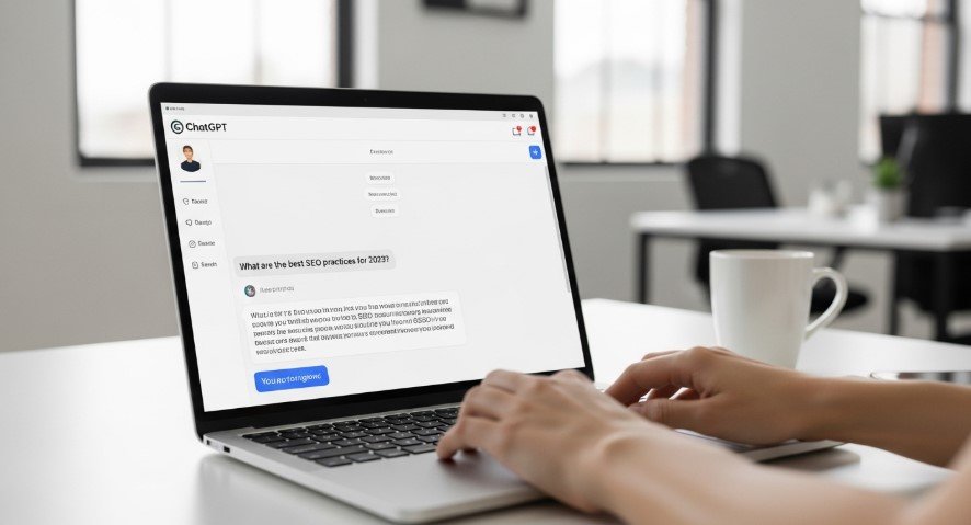 ChatGPT interface for SEO query