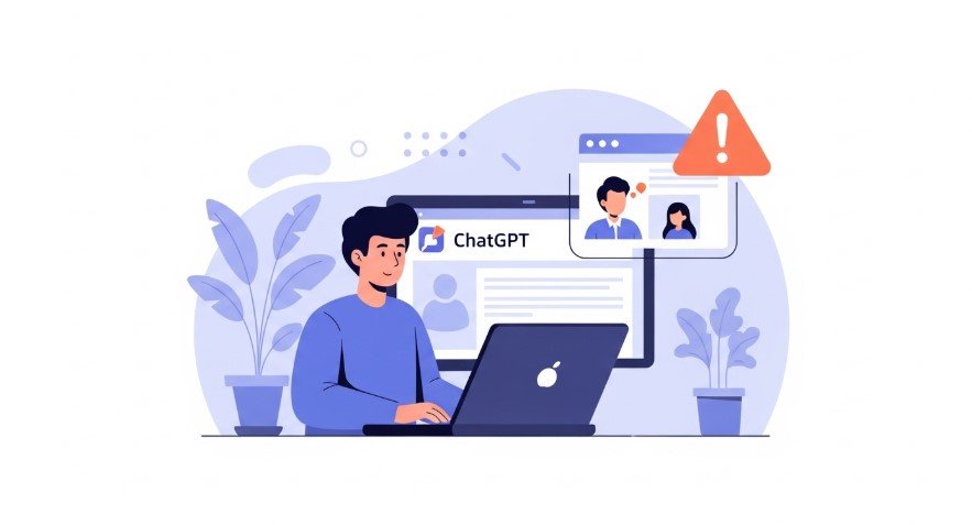 Illustration of ChatGPT account sharing risks