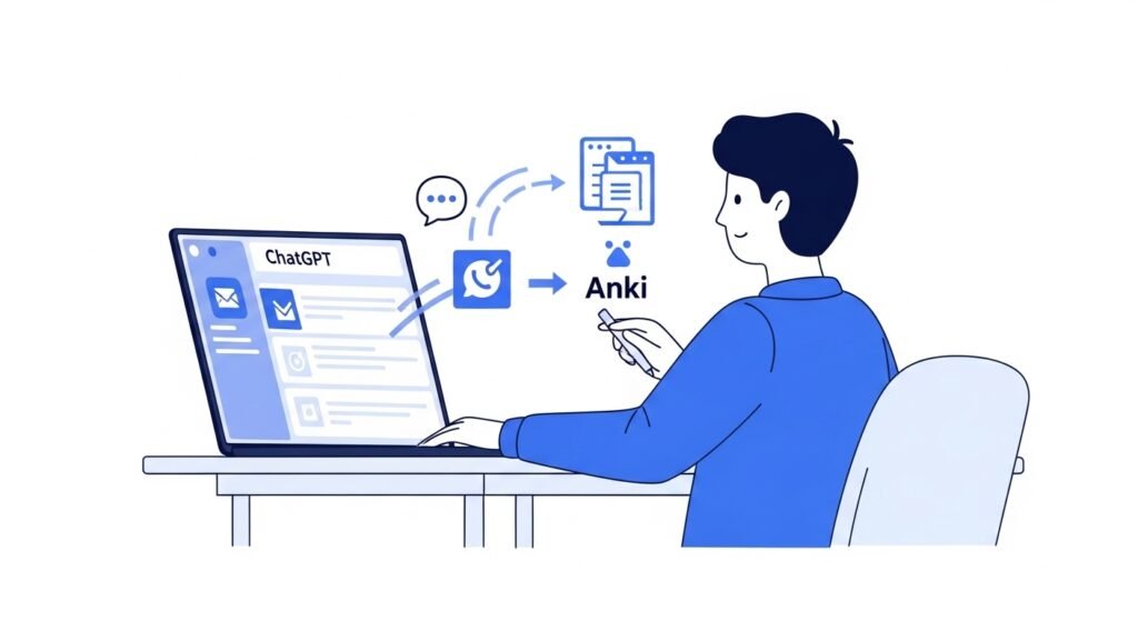 ChatGPT generating flashcards for Anki