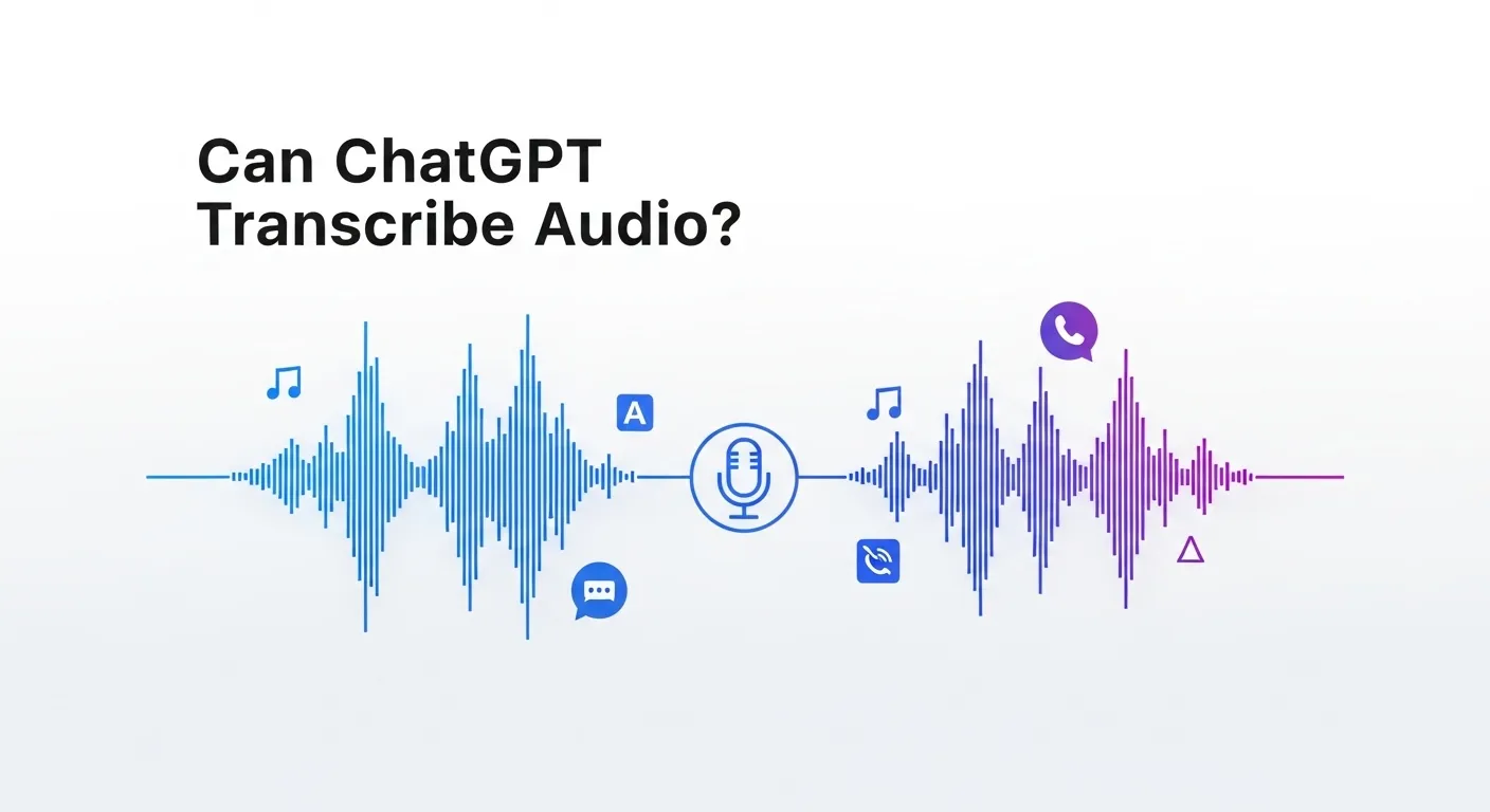 Thumbnail for blog post on ChatGPT audio transcription