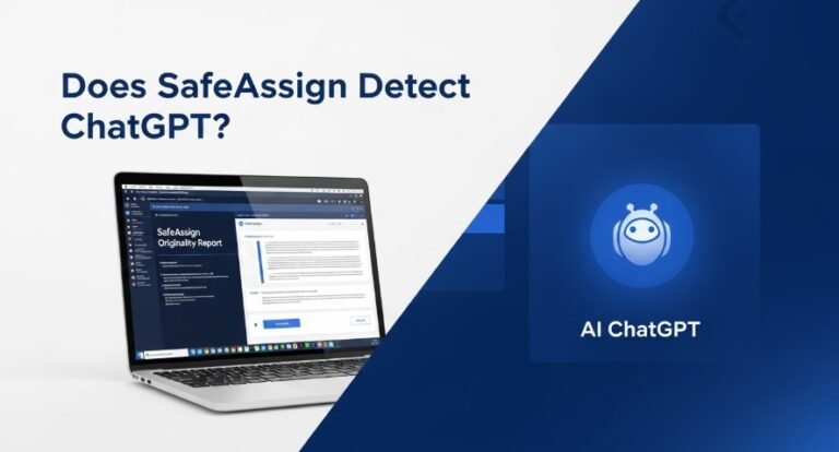 Thumbnail of SafeAssign report and ChatGPT interface