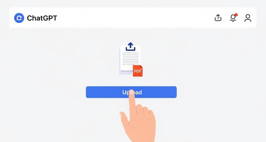 Uploading PDF to ChatGPT interface