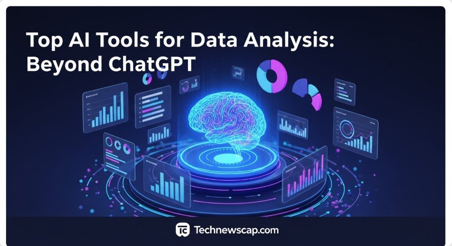 Thumbnail for blog on best AI data analysis tools 2025.