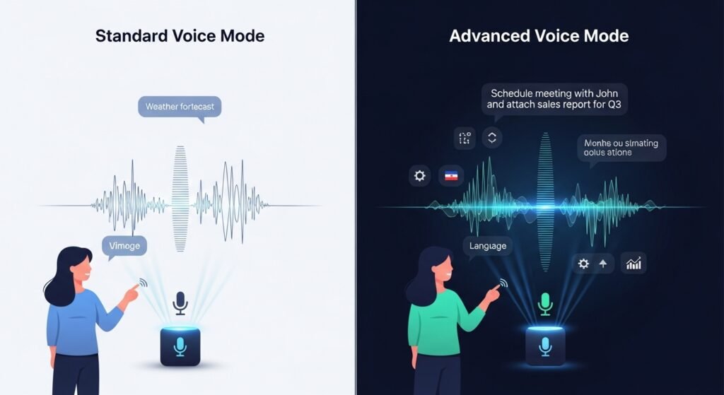 Standard vs. Advanced Voice Mode