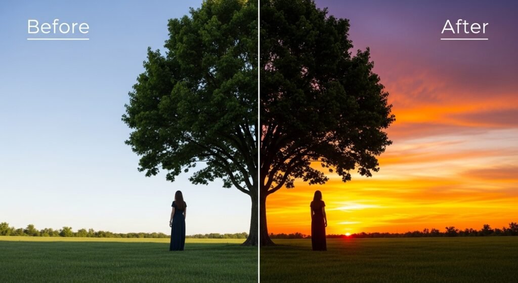 Side-by-side images showing ChatGPT’s photo editing results.