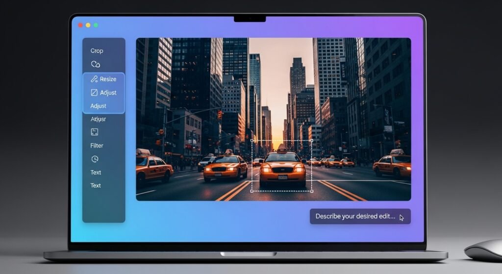 Screenshot of ChatGPT’s image editing interface with selection tool.