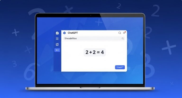 ChatGPT interface solving a math equation