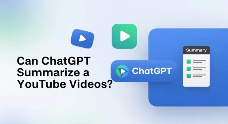 Thumbnail for blog post on ChatGPT summarizing YouTube videos.