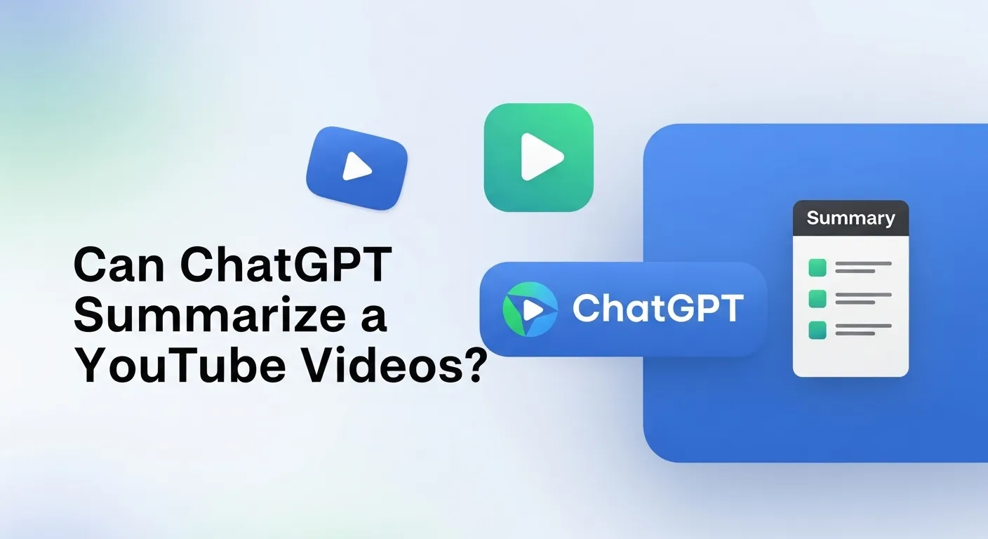 Thumbnail for blog post on ChatGPT summarizing YouTube videos.