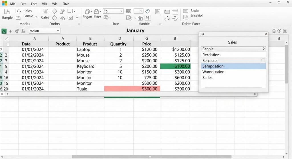 GPT for Excel sidebar in Microsoft Excel