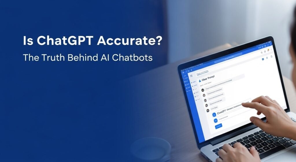 User typing a prompt into a chatbot interface